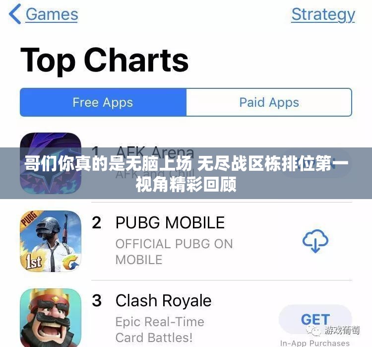 哥们你真的是无脑上场 无尽战区栋排位第一视角精彩回顾