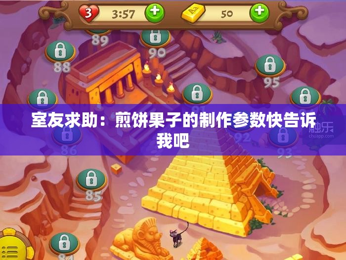 室友求助：煎饼果子的制作参数快告诉我吧