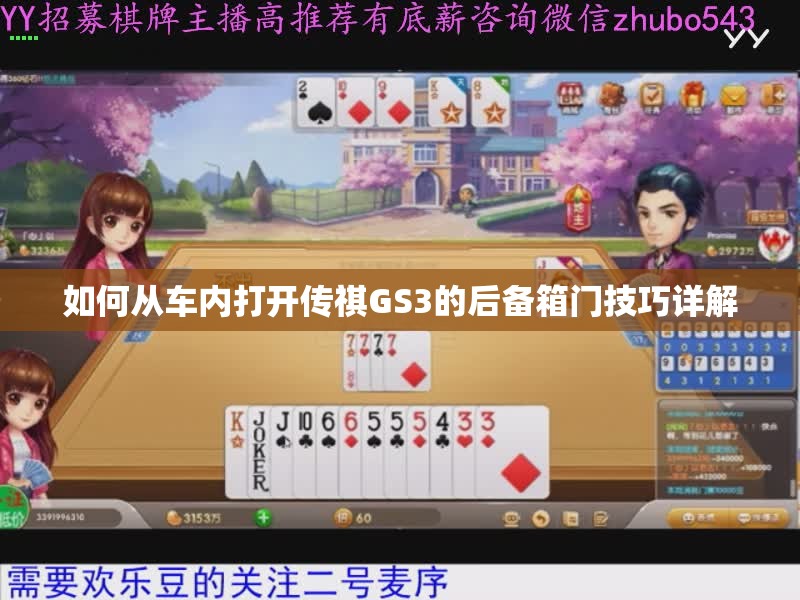 如何从车内打开传祺GS3的后备箱门技巧详解