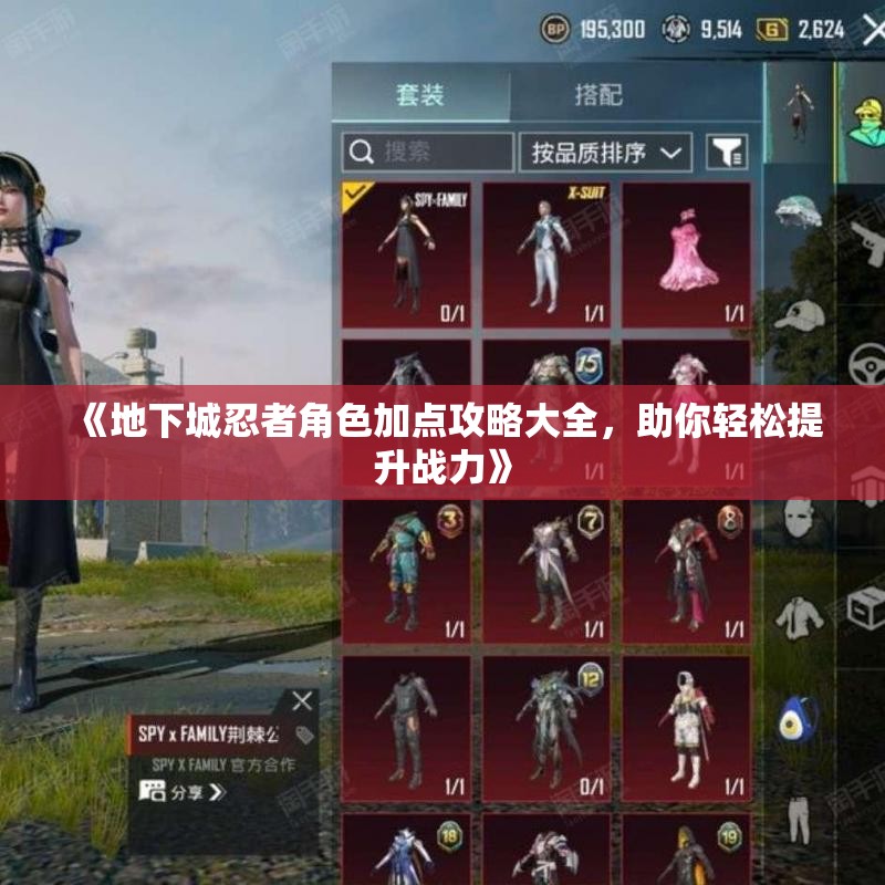 《地下城忍者角色加点攻略大全，助你轻松提升战力》