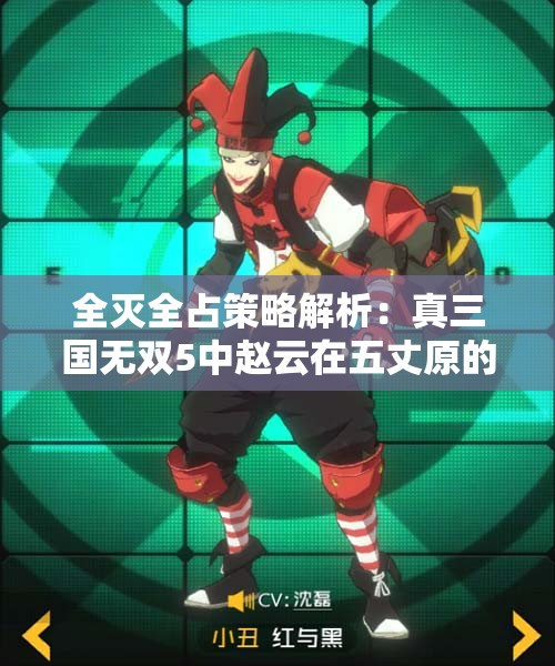 全灭全占策略解析：真三国无双5中赵云在五丈原的无闪特战斗技巧