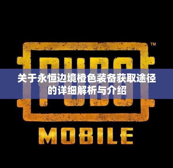 关于永恒边境橙色装备获取途径的详细解析与介绍