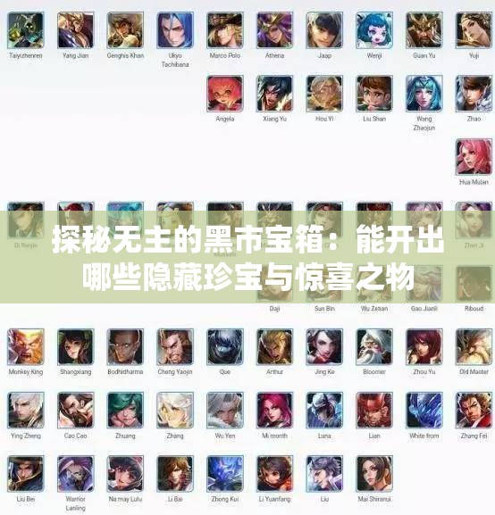 探秘无主的黑市宝箱：能开出哪些隐藏珍宝与惊喜之物