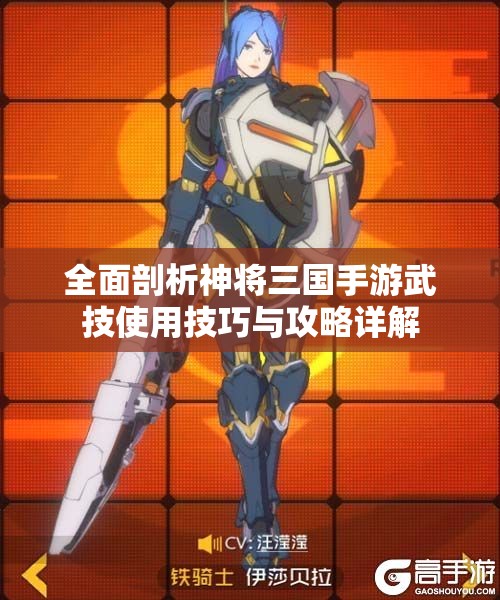全面剖析神将三国手游武技使用技巧与攻略详解