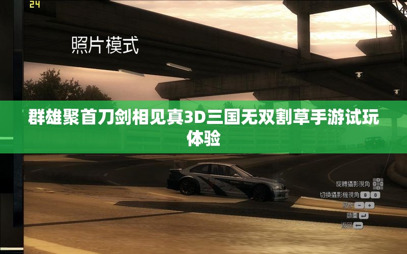 群雄聚首刀剑相见真3D三国无双割草手游试玩体验