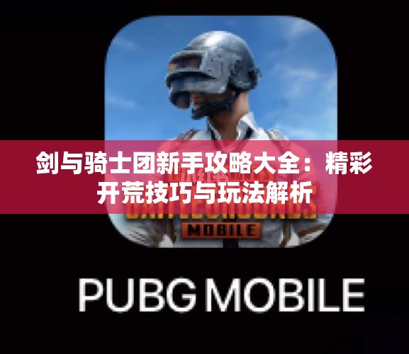 剑与骑士团新手攻略大全：精彩开荒技巧与玩法解析