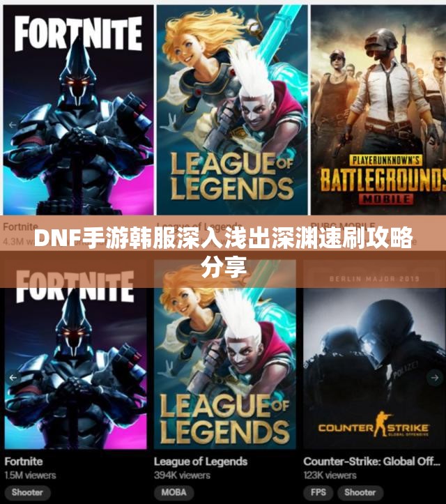 DNF手游韩服深入浅出深渊速刷攻略分享