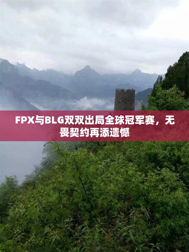 FPX与BLG双双出局全球冠军赛，无畏契约再添遗憾