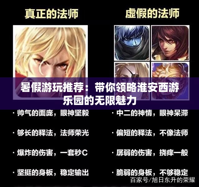 暑假游玩推荐：带你领略淮安西游乐园的无限魅力