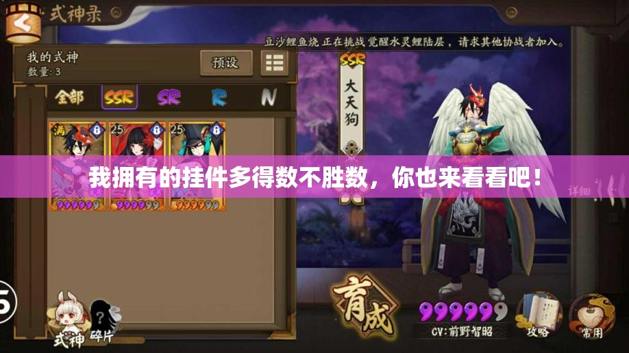 我拥有的挂件多得数不胜数，你也来看看吧！