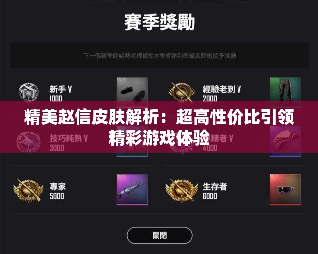 精美赵信皮肤解析：超高性价比引领精彩游戏体验