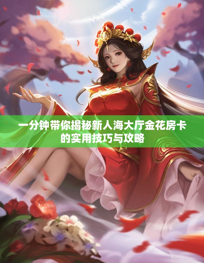 一分钟带你揭秘新人海大厅金花房卡的实用技巧与攻略