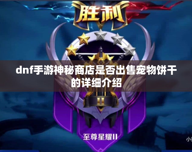 dnf手游神秘商店是否出售宠物饼干的详细介绍