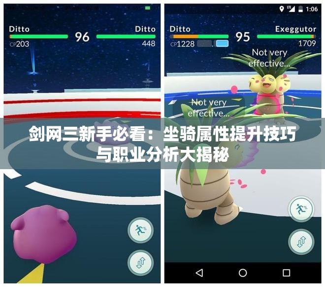 剑网三新手必看：坐骑属性提升技巧与职业分析大揭秘