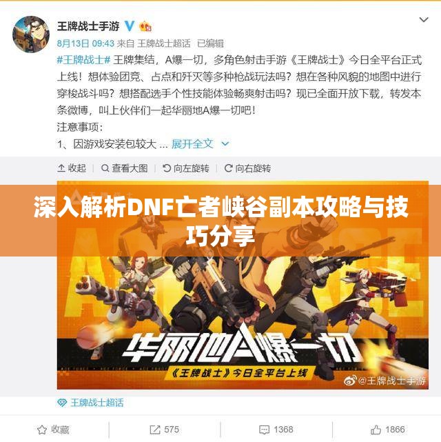 深入解析DNF亡者峡谷副本攻略与技巧分享