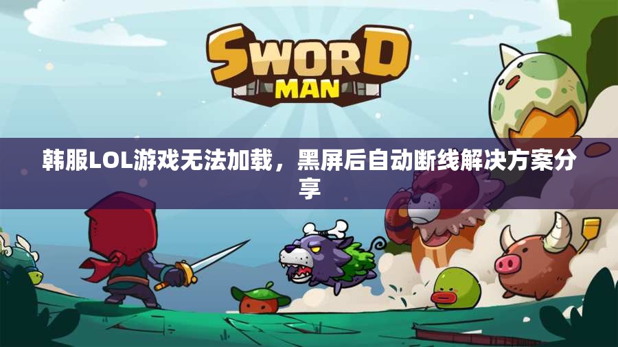 韩服LOL游戏无法加载，黑屏后自动断线解决方案分享