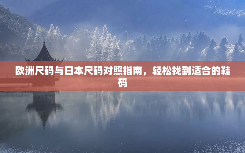欧洲尺码与日本尺码对照指南，轻松找到适合的鞋码
