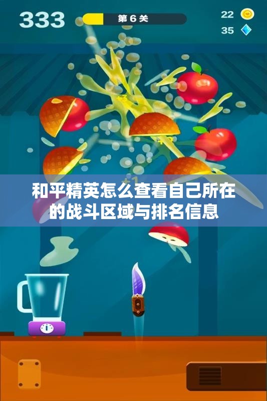 和平精英怎么查看自己所在的战斗区域与排名信息