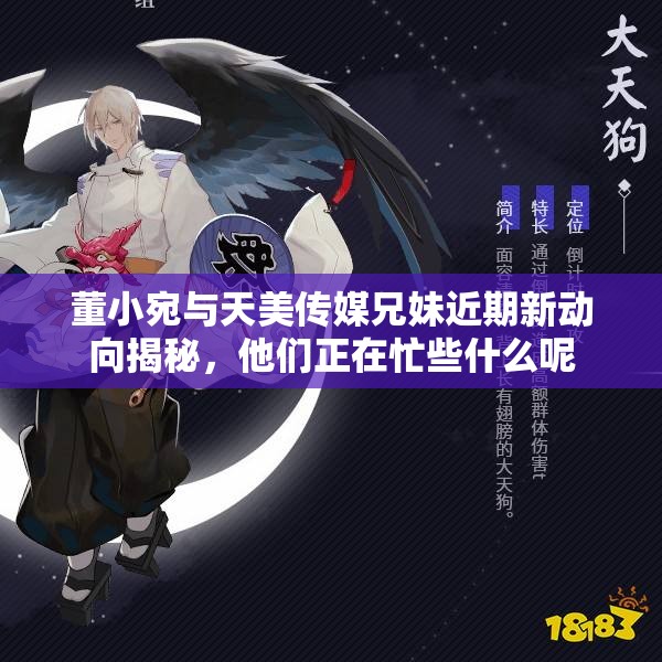 董小宛与天美传媒兄妹近期新动向揭秘，他们正在忙些什么呢