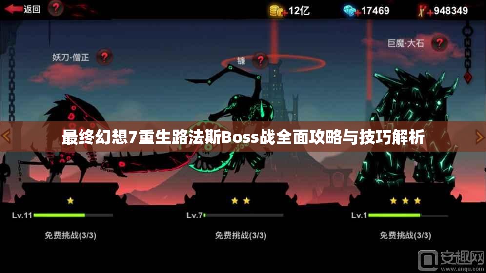 最终幻想7重生路法斯Boss战全面攻略与技巧解析