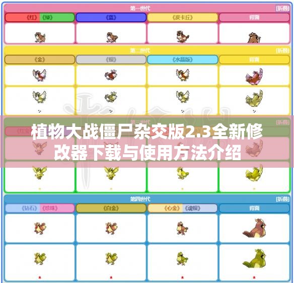 植物大战僵尸杂交版2.3全新修改器下载与使用方法介绍