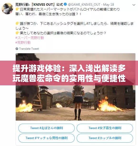 提升游戏体验：深入浅出解读多玩魔兽宏命令的实用性与便捷性