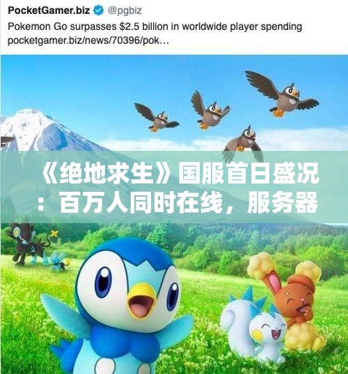 《绝地求生》国服首日盛况：百万人同时在线，服务器压力巨大