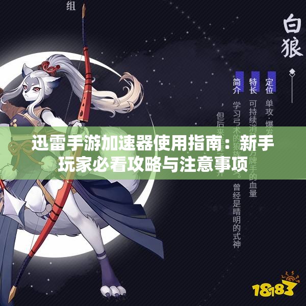 迅雷手游加速器使用指南：新手玩家必看攻略与注意事项