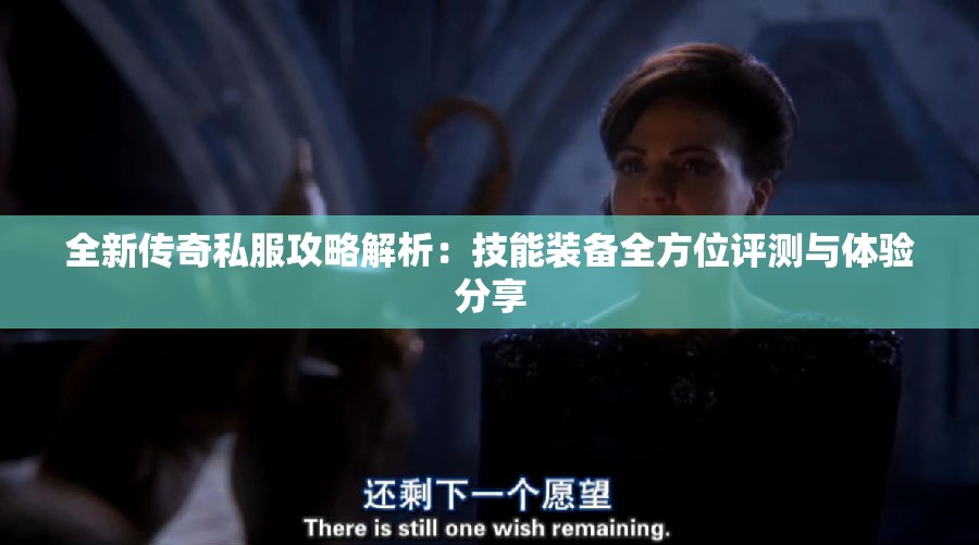 全新传奇私服攻略解析：技能装备全方位评测与体验分享