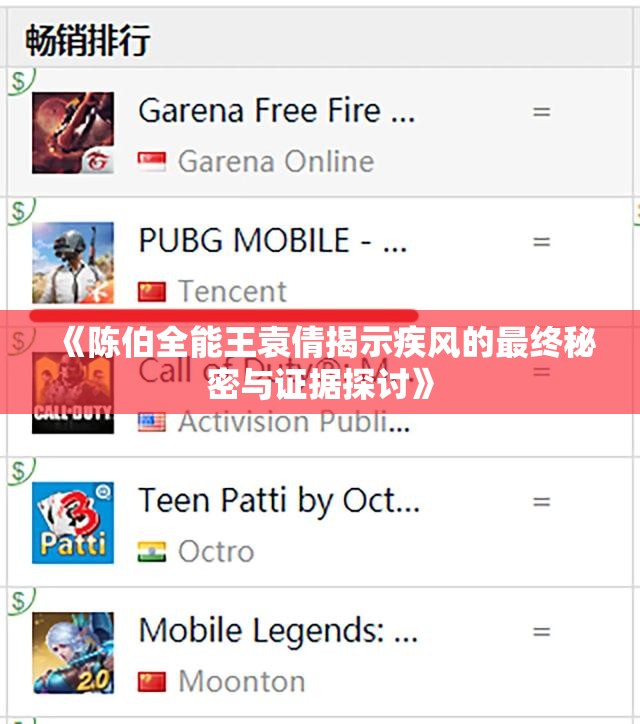 《陈伯全能王袁倩揭示疾风的最终秘密与证据探讨》