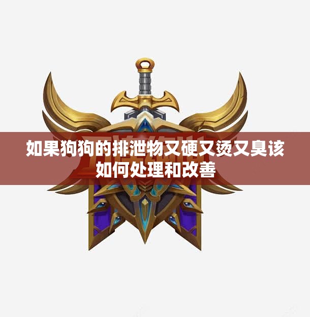 如果狗狗的排泄物又硬又烫又臭该如何处理和改善