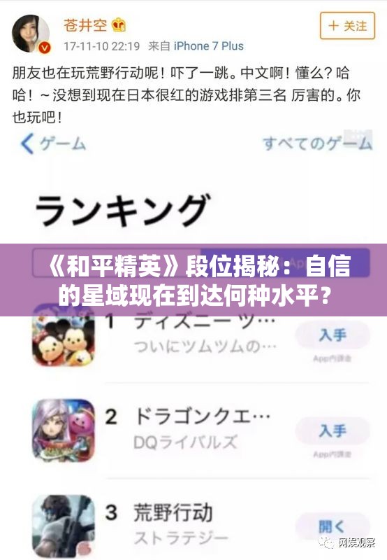《和平精英》段位揭秘：自信的星域现在到达何种水平？