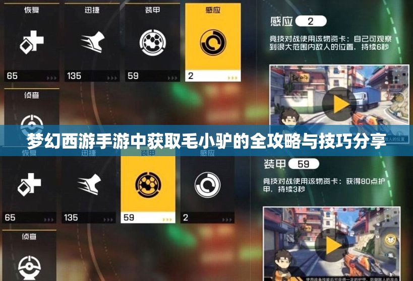 梦幻西游手游中获取毛小驴的全攻略与技巧分享