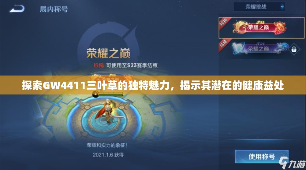 探索GW4411三叶草的独特魅力，揭示其潜在的健康益处