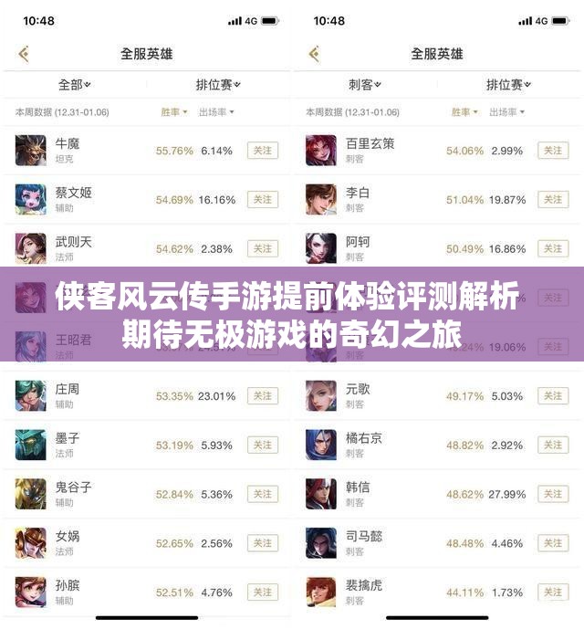 侠客风云传手游提前体验评测解析 期待无极游戏的奇幻之旅