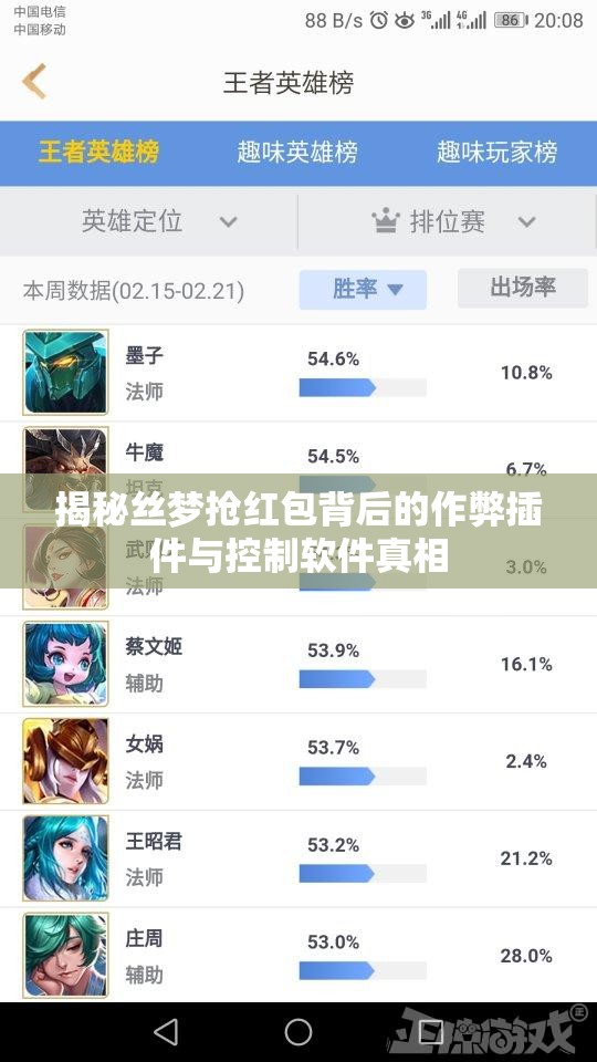 揭秘丝梦抢红包背后的作弊插件与控制软件真相