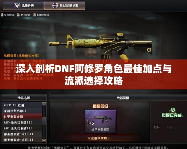 深入剖析DNF阿修罗角色最佳加点与流派选择攻略