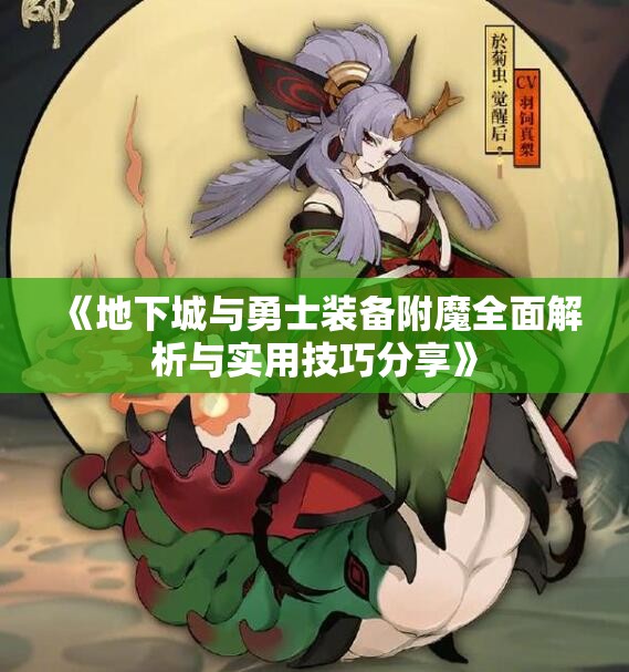 《地下城与勇士装备附魔全面解析与实用技巧分享》