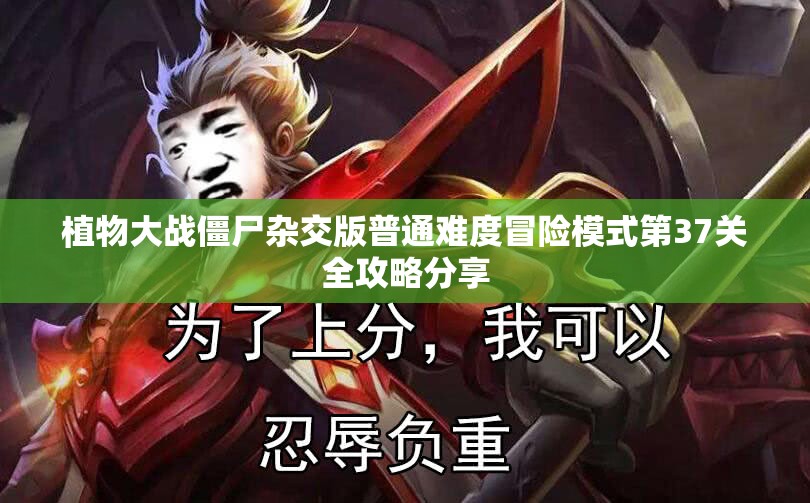 植物大战僵尸杂交版普通难度冒险模式第37关全攻略分享
